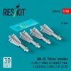 RESKIT RS48-0431 AIM-4D Falcon missiles (4 pcs) (3D Printed) 1/48